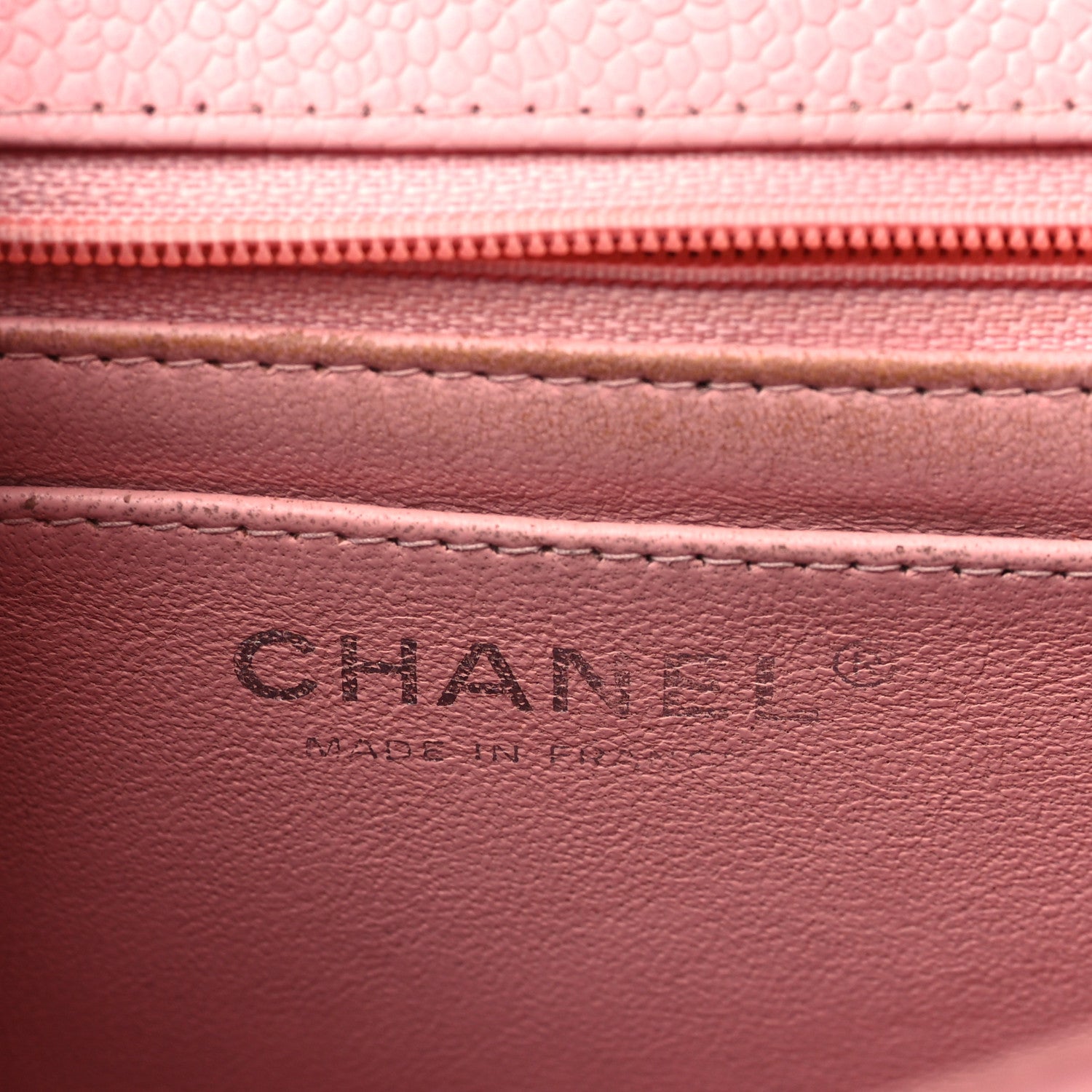 Caviar Quilted Mini Square Flap Pink