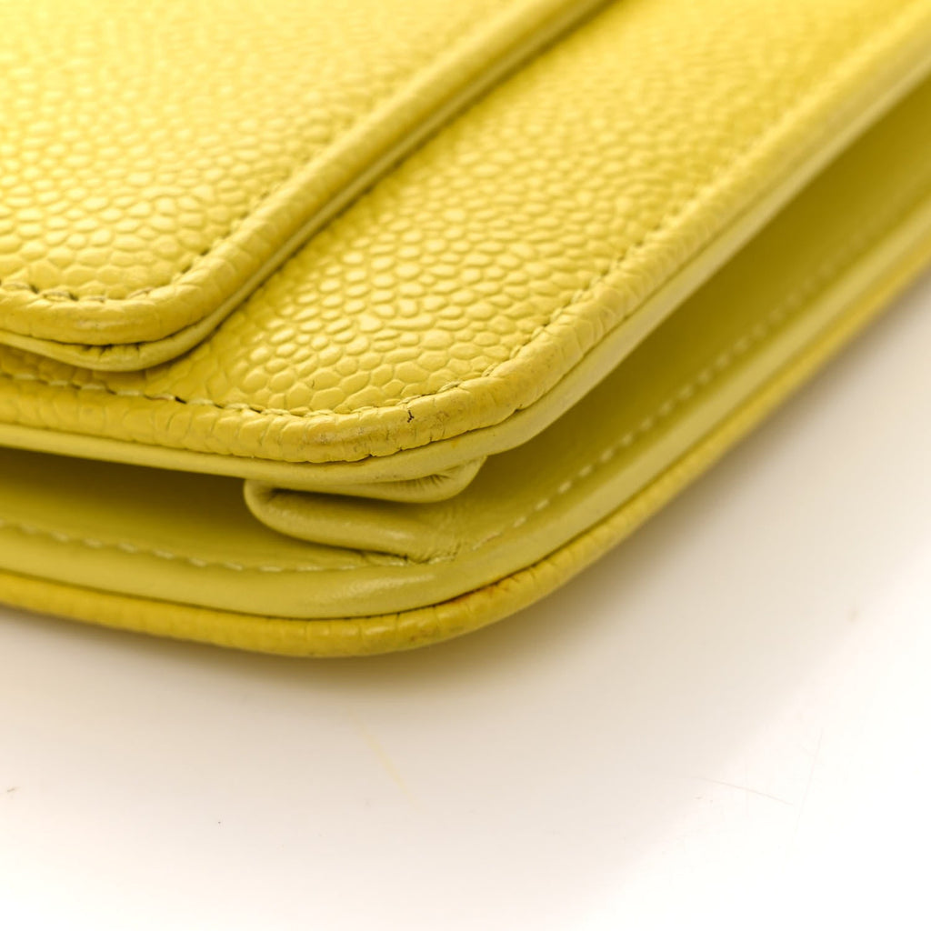 Caviar Timeless CC Wallet on Chain WOC Yellow