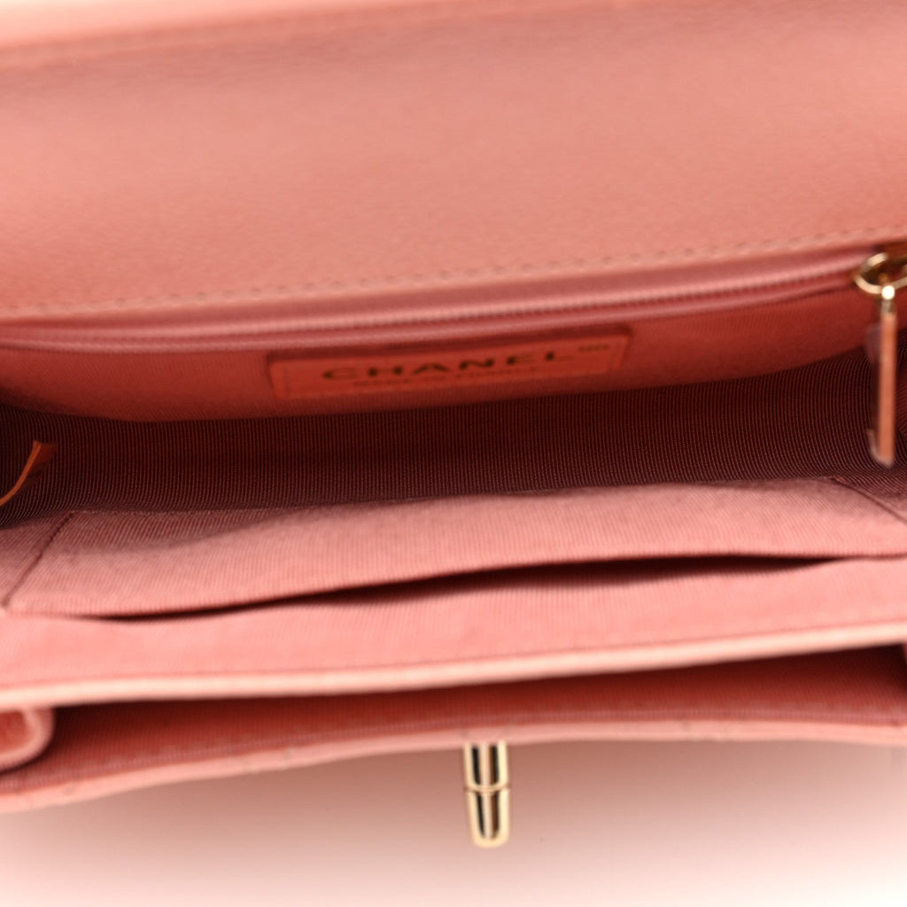Calfskin Quilted Smart Pocket Crossbody Bag Light Pink