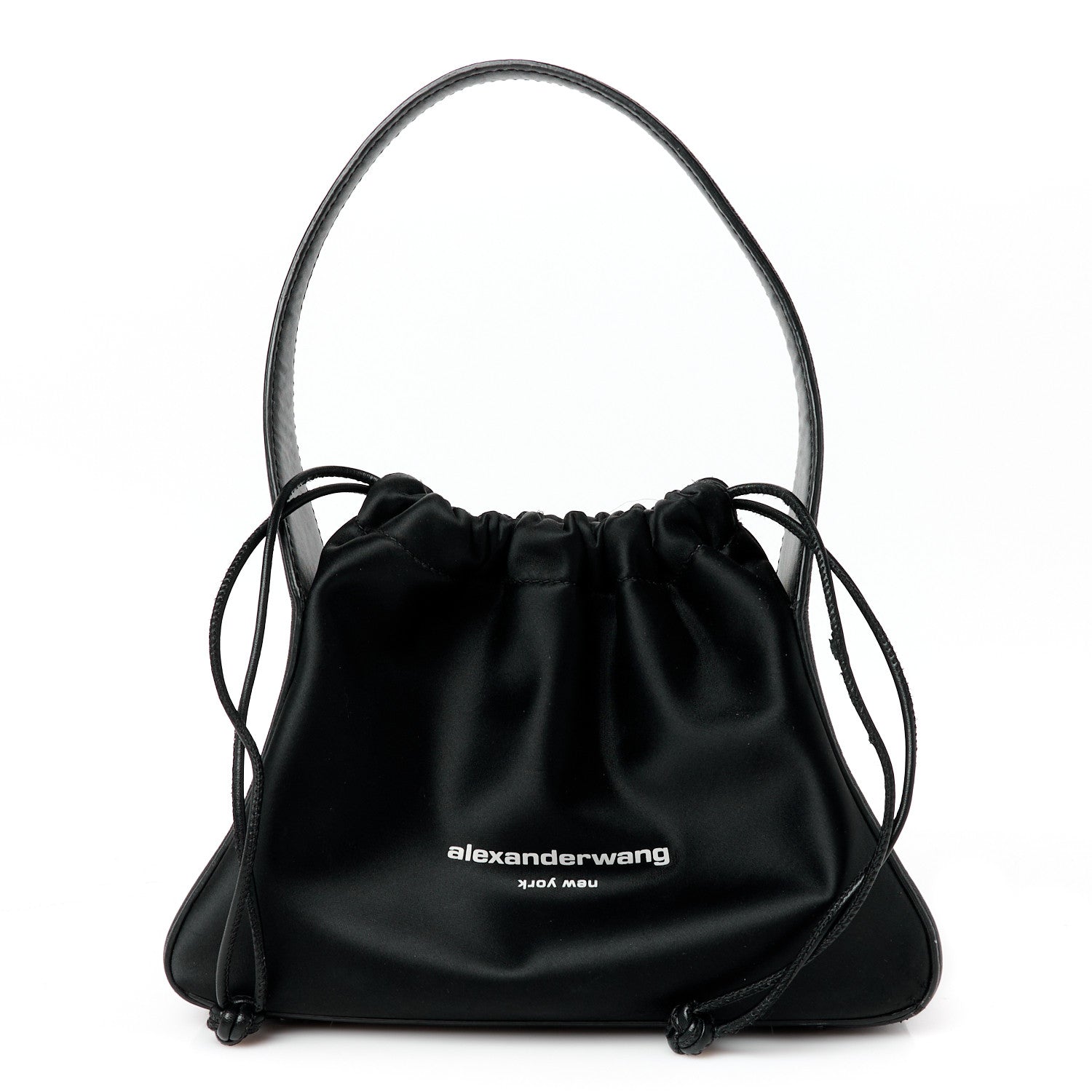 Lambskin Nylon Small Ryan Bag Black