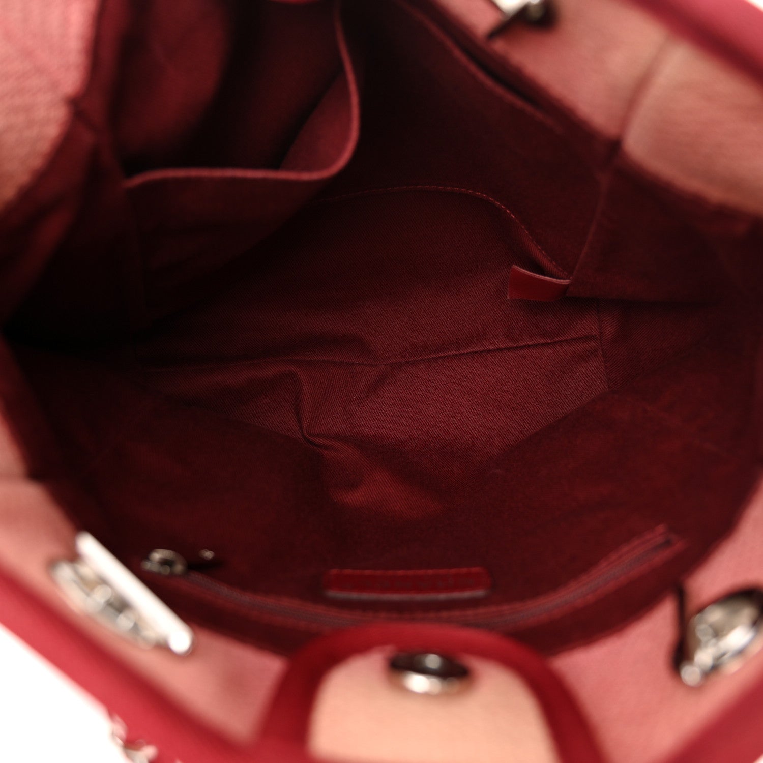 Canvas Mini Deauville Tote Red