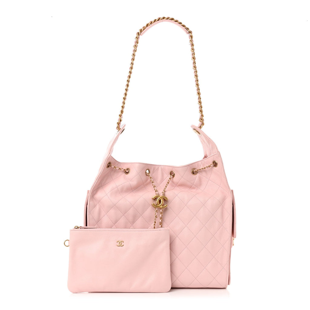 Caviar Quilted Medium Chanel 25 Handbag Pink