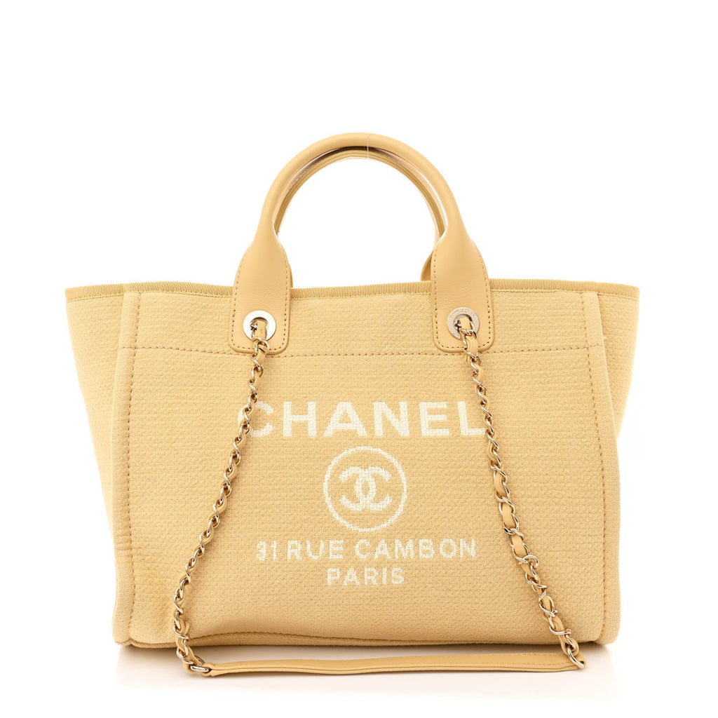 Mixed Fibers Small Deauville Tote Yellow