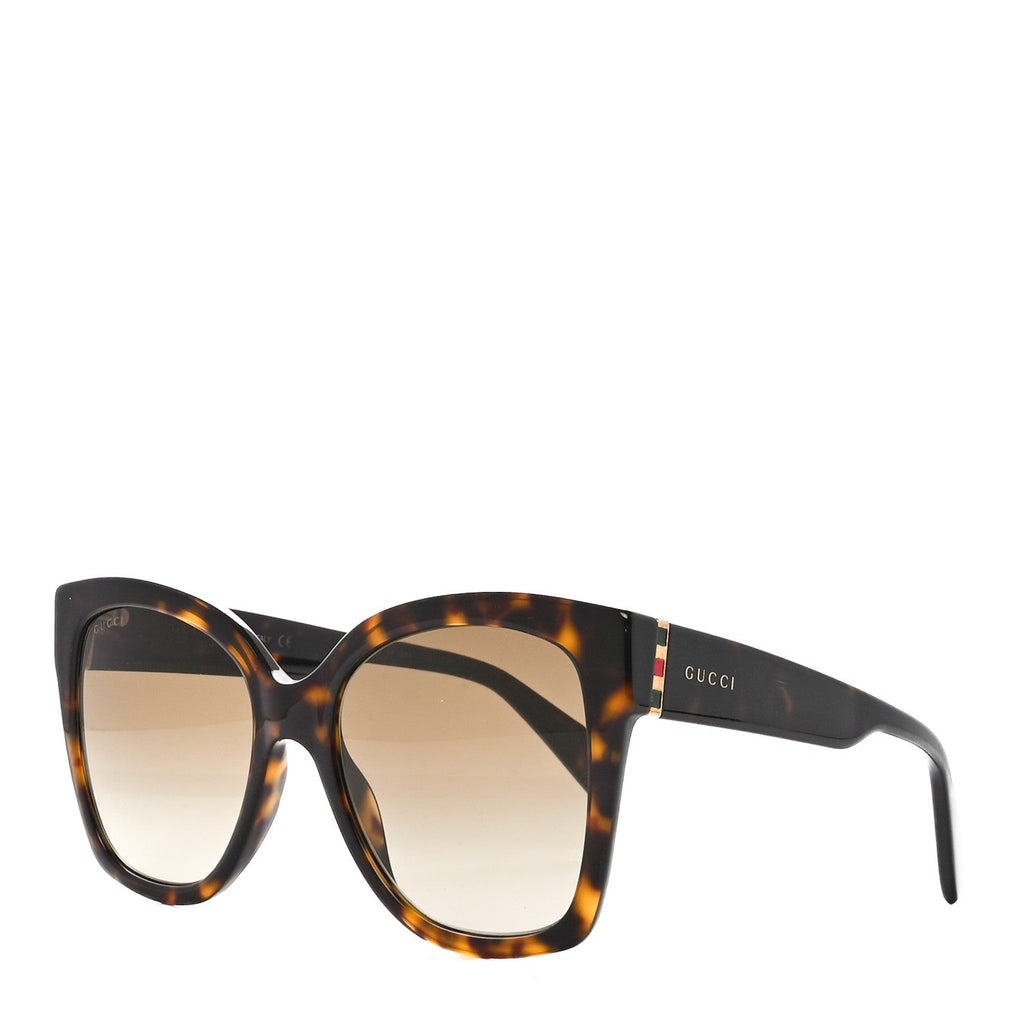 Acetate Square Frame Sunglasses GG0459S Tortoise
