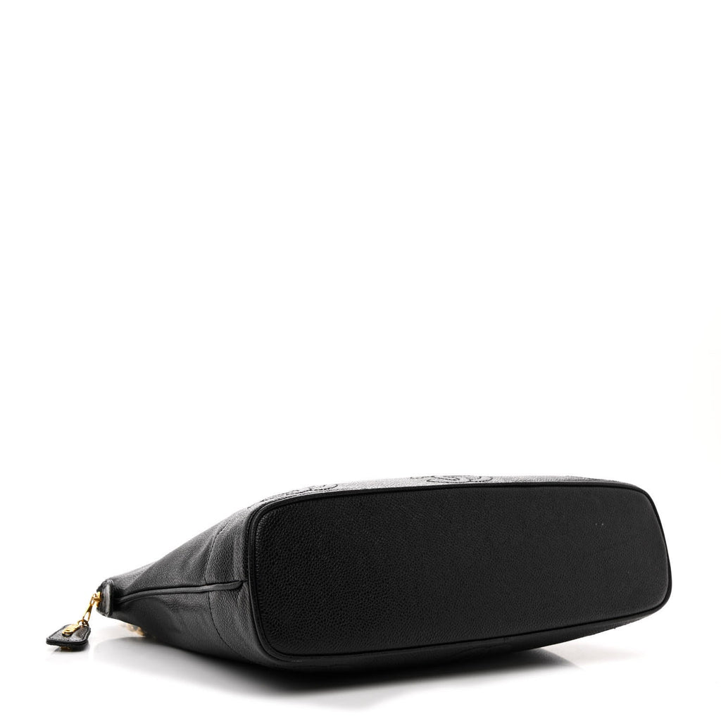 Caviar CC Shoulder Bag Black