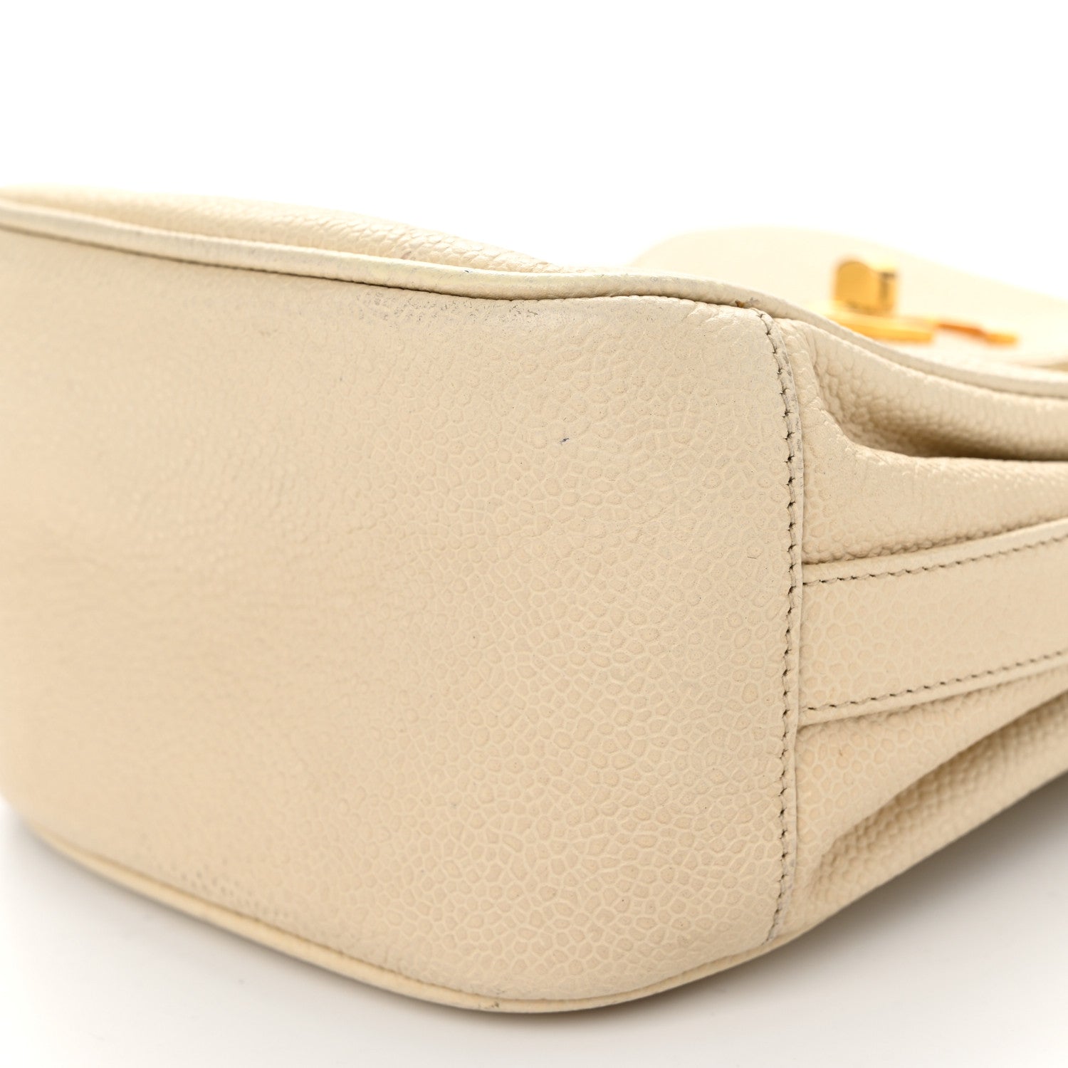 Caviar Vertical Chain Crossbody Ivory