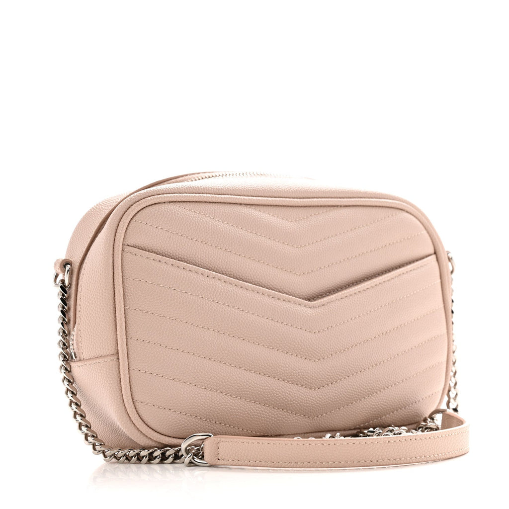 Grain De Poudre Matelasse Monogram Mini Lou Camera Bag Marble Pink