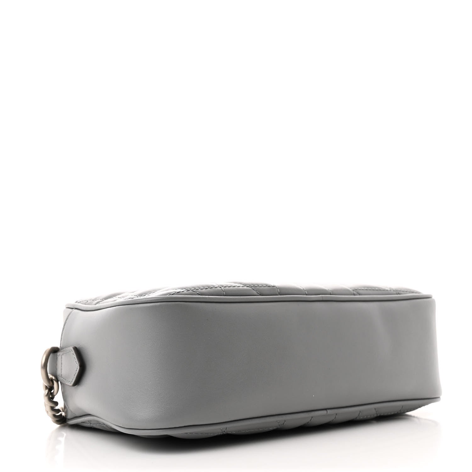 Calfskin Matelasse Aria Small GG Marmont Chain Shoulder Bag Deep Grey