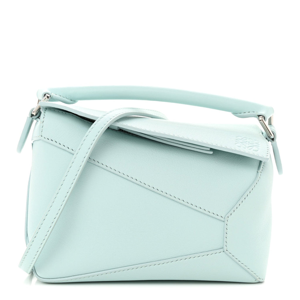 Calfskin Mini Puzzle Edge Bag Iceberg
