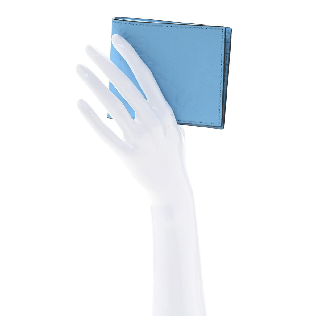 Rubber Effect GG Embossed Bi-Fold Wallet Bright Splash
