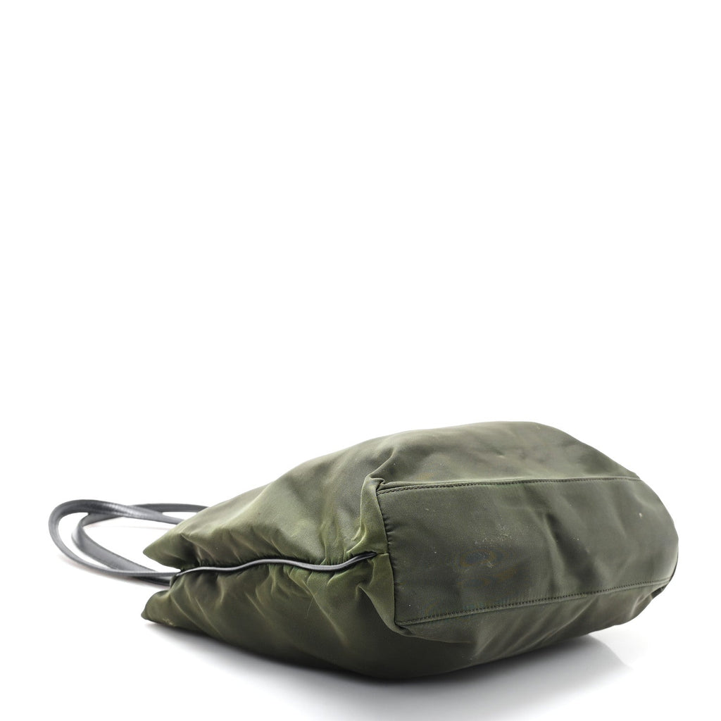 Tessuto Nylon Shopping Tote Green