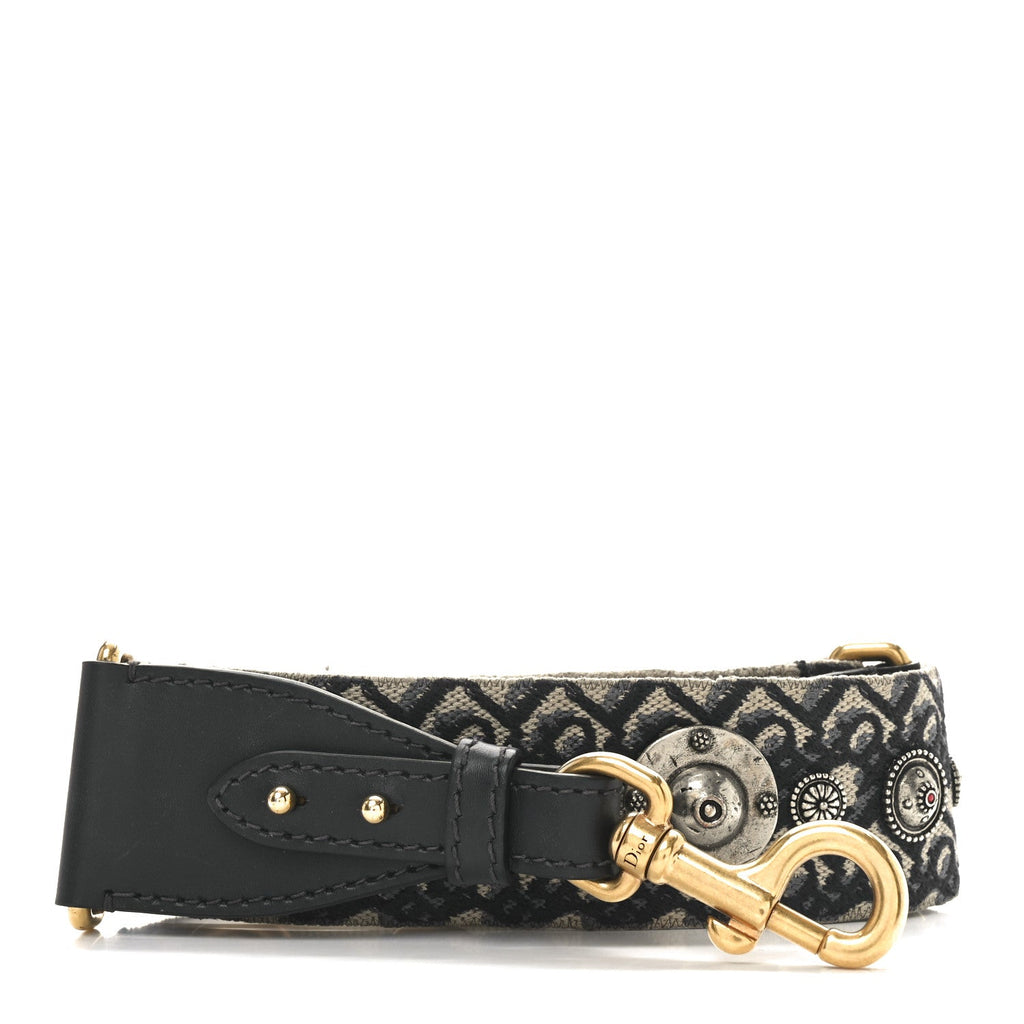 Oblique Studded Shoulder Strap Blue