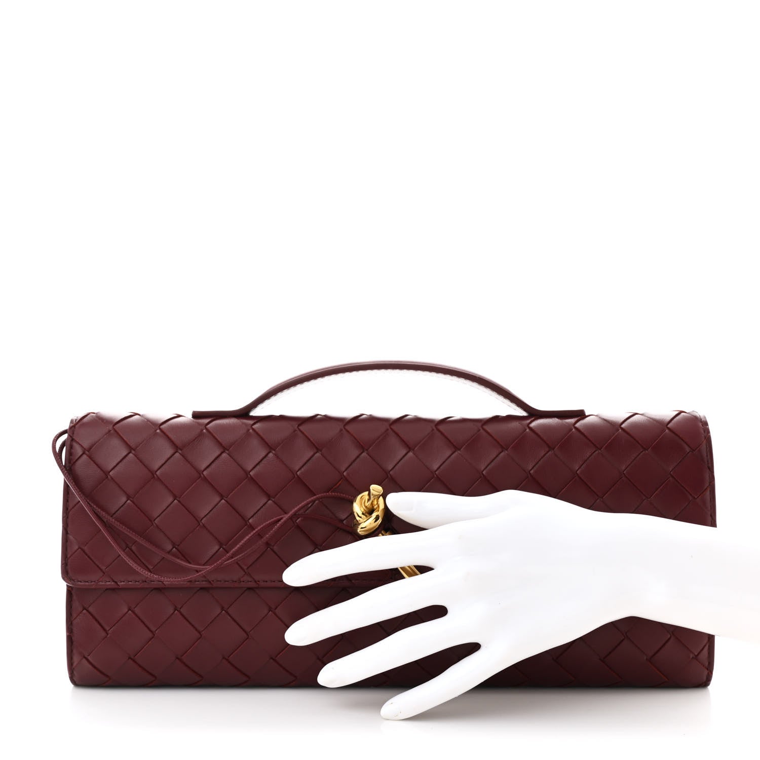 Nappa Intrecciato Long Andiamo Top Handle Clutch Barolo