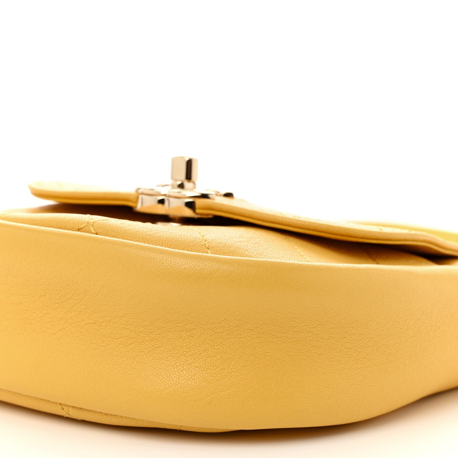 Goatskin Stitched Casual Trip Messenger Flap Yellow