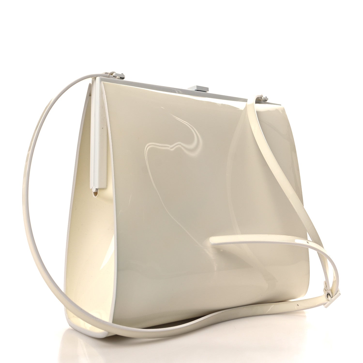 Vinyl Le-Anne Marie Shoulder Bag White Powder
