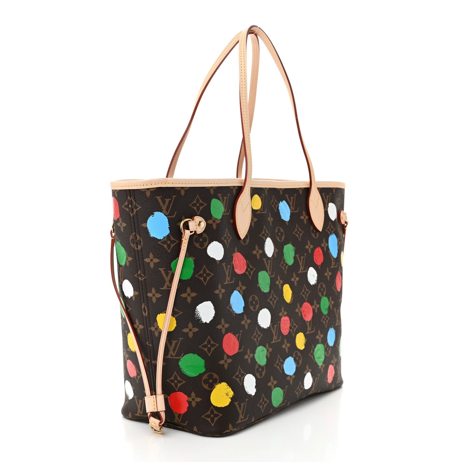 LV X YK Monogram Dots Neverfull MM