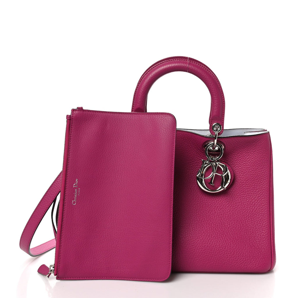 Calfskin Medium Diorissimo Bag Fuchsia