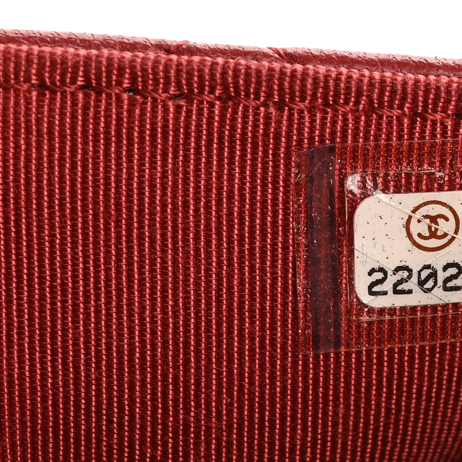 Lambskin Quilted Wallet On Chain WOC Red