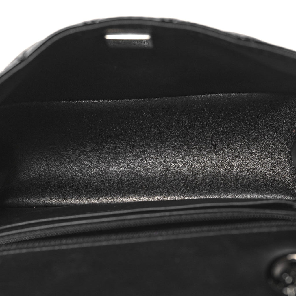 Patent Calfskin Quilted 2.55 Reissue Mini Flap So Black
