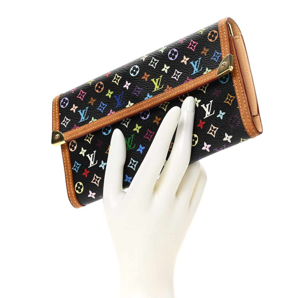 Monogram Multicolor Porte Tresor International Wallet Black