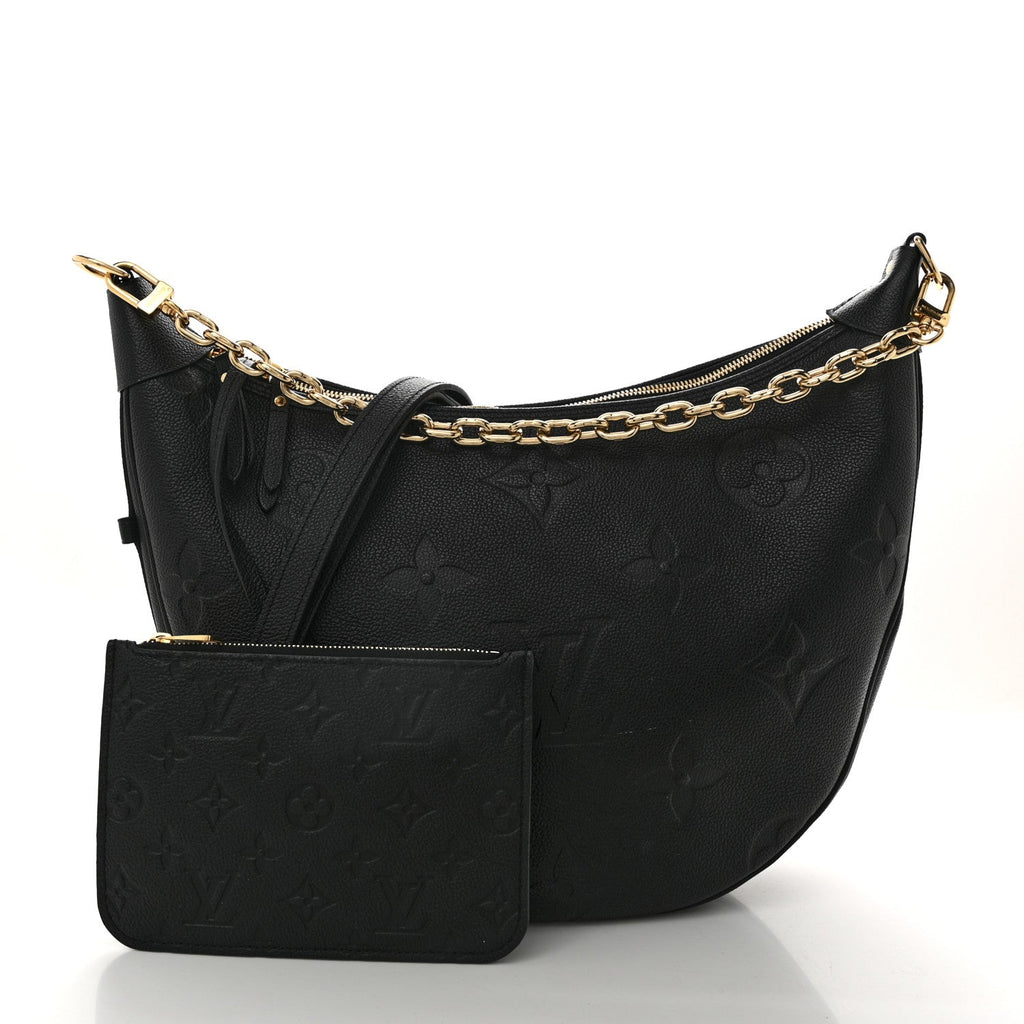 Empreinte Monogram Giant Loop Hobo Black