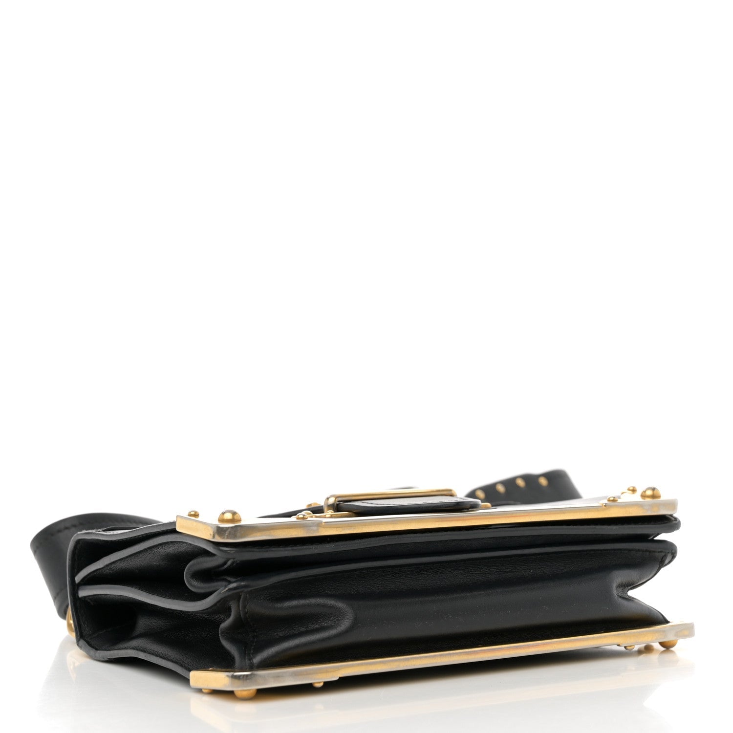 City Calf Saffiano Cahier Bag Black