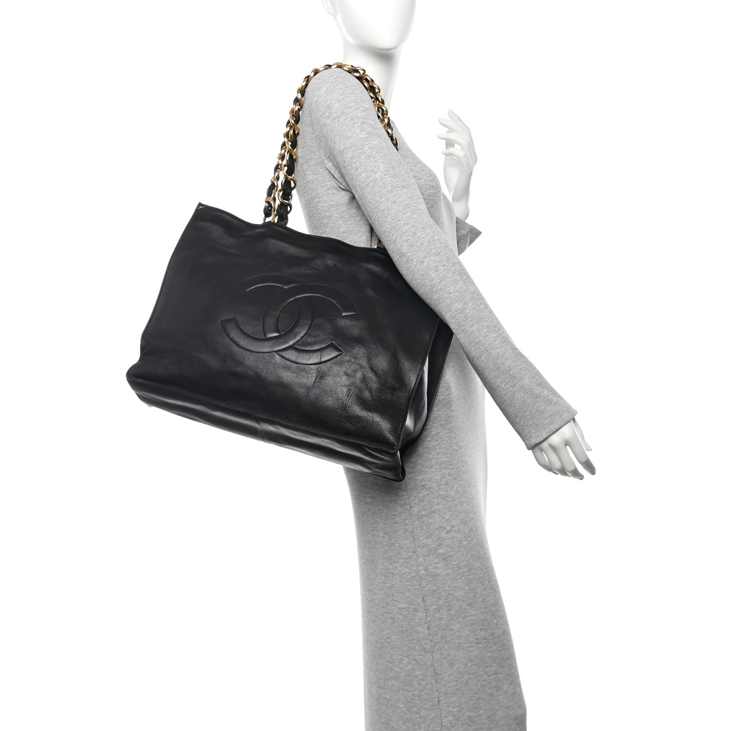 Lambskin CC Tote Black