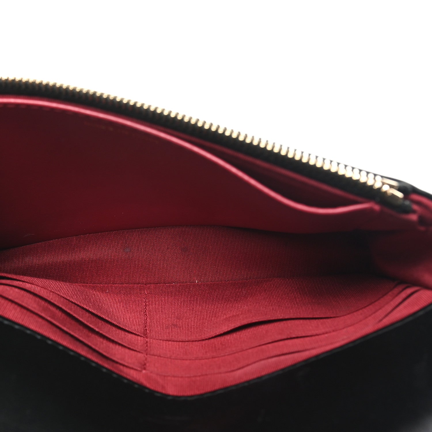 Calfskin Quilted Pearl Wallet On Chain WOC Black