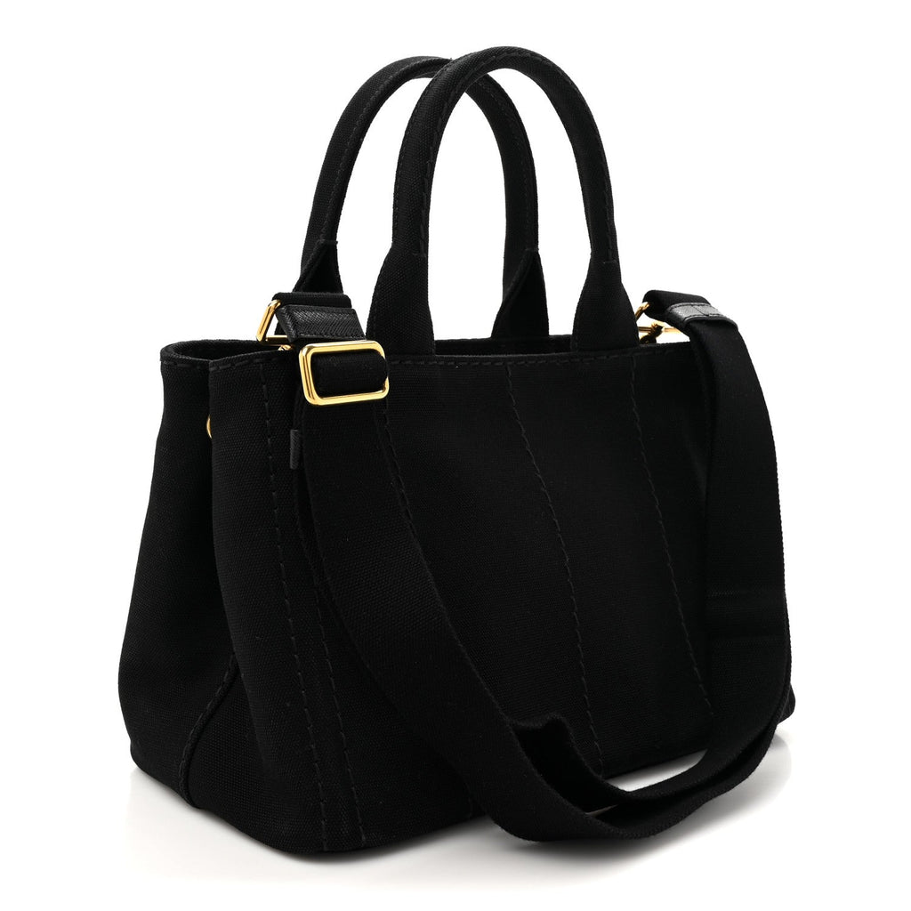 Canapa Small Logo Tote Black Talco