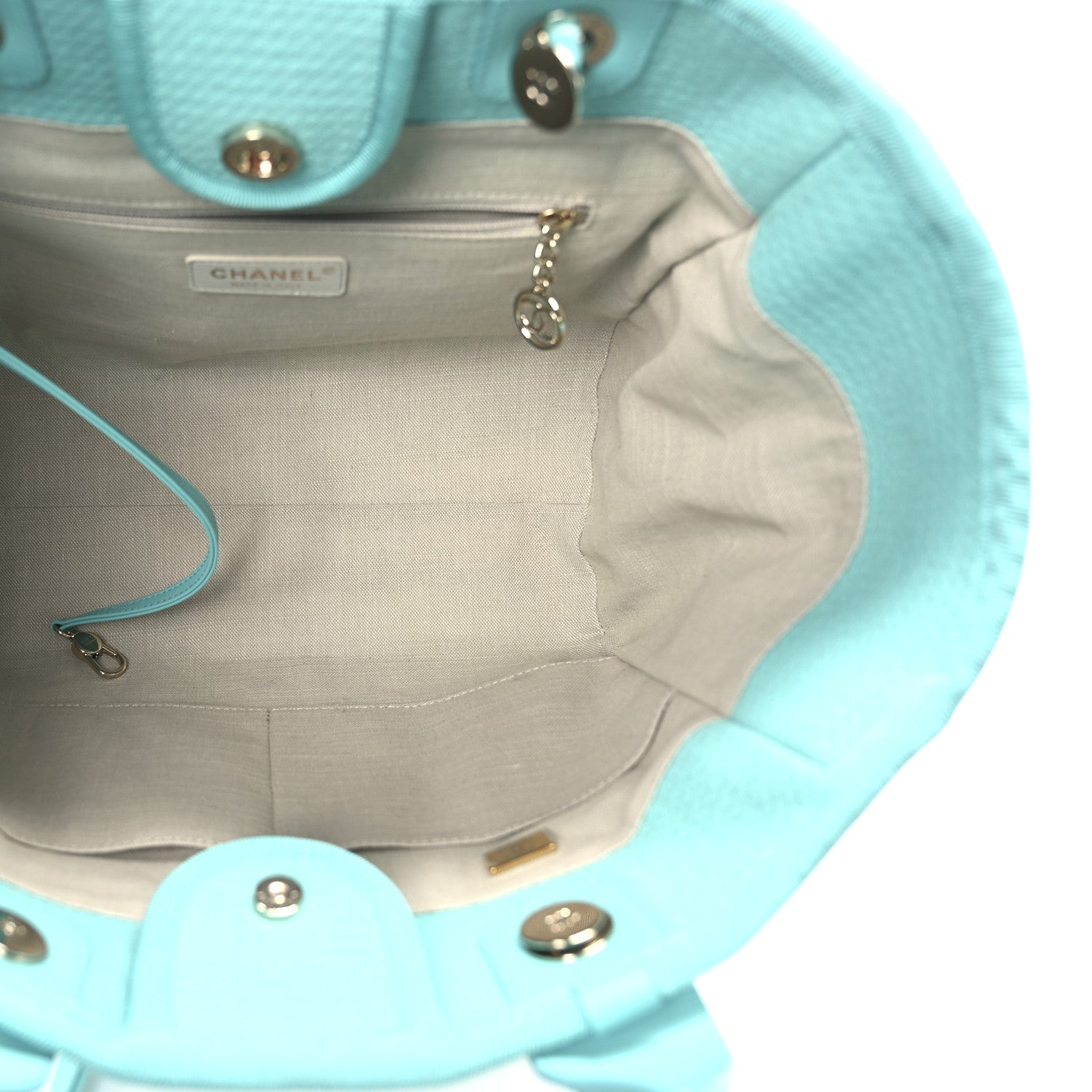 Mixed Fibers Small Deauville Tote Turquoise