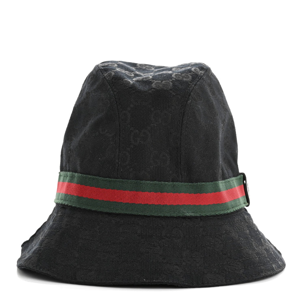 Monogram Web Bucket Hat M Black