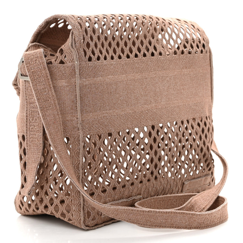 Canvas Embroidered Mesh Diorcamp Messenger Bois de Rose