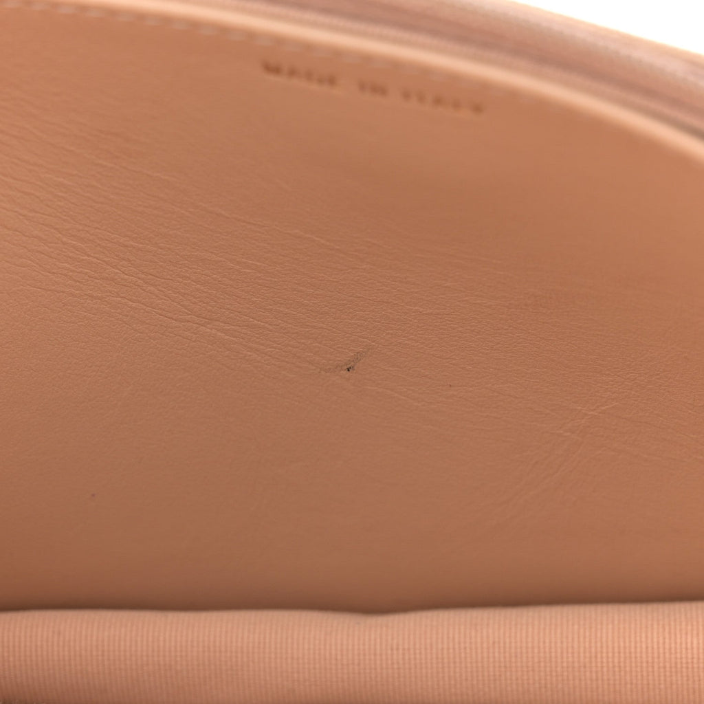 Caviar Quilted Wallet on Chain WOC Beige
