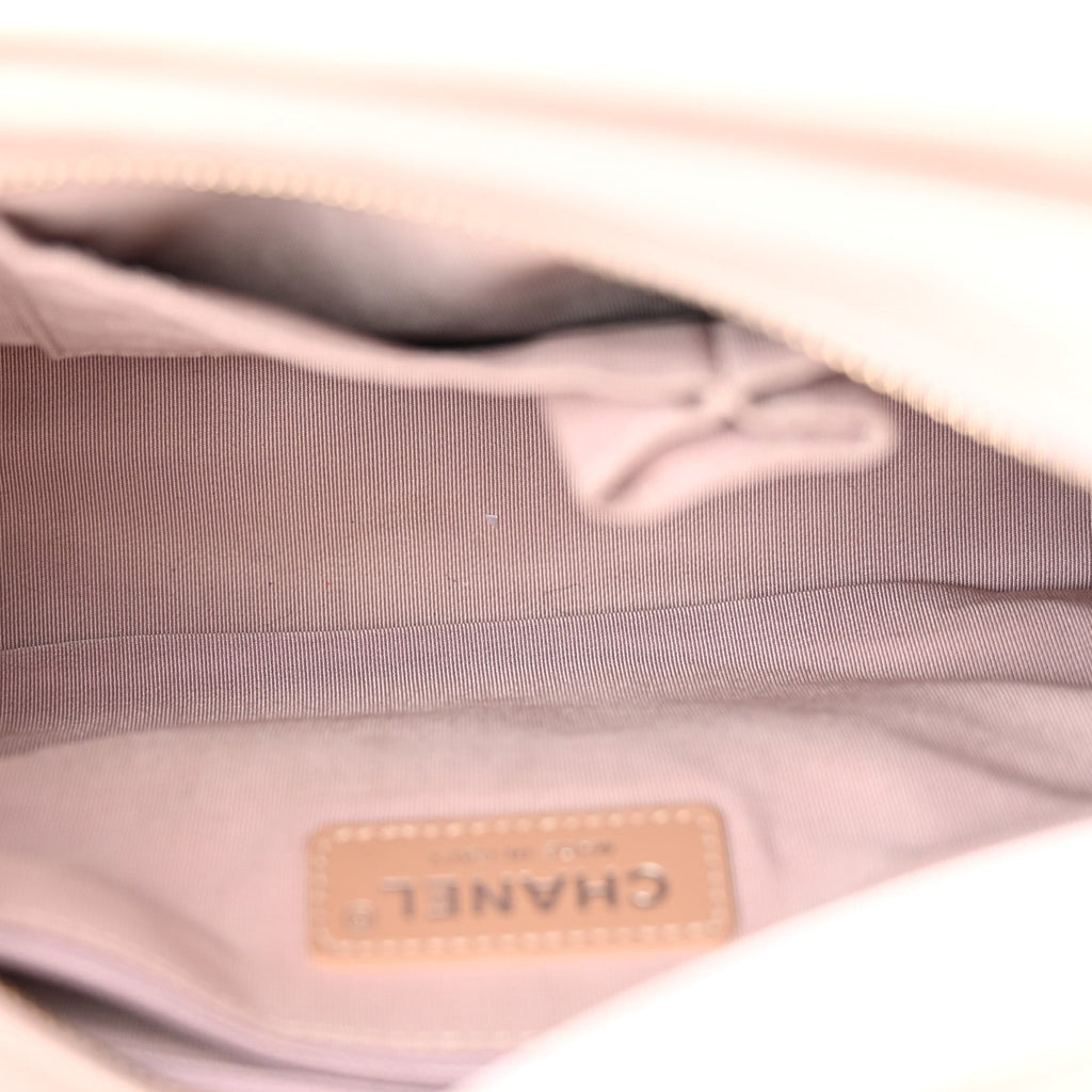 Aged Calfskin Quilted New Medium Gabrielle Hobo Light Purple