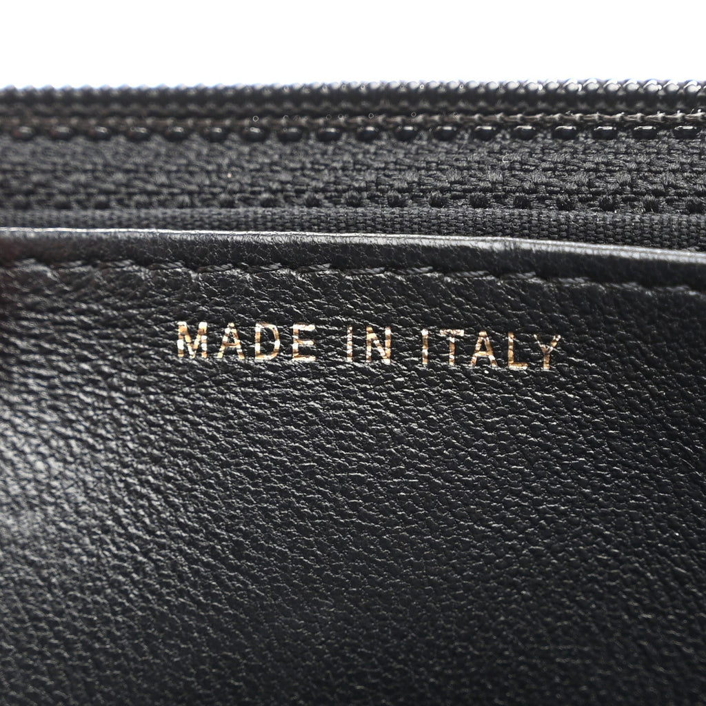 Lambskin Quilted Infinity Wallet On Chain WOC Black