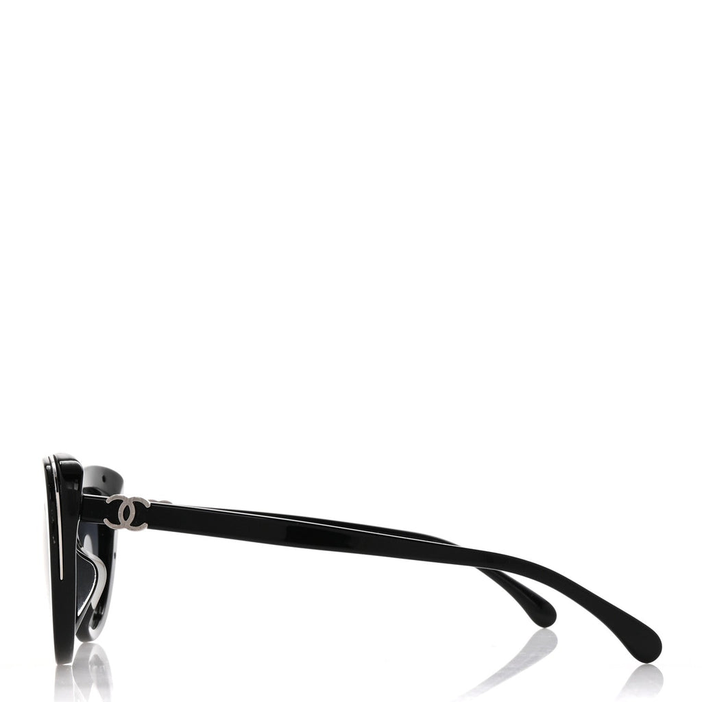 Acetate Polarized Cat Eye CC Sunglasses 5432 Black