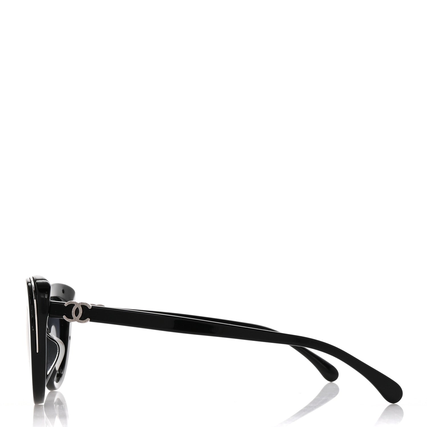 Acetate Polarized Cat Eye CC Sunglasses 5432 Black