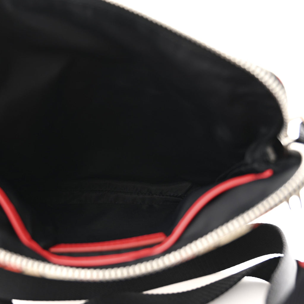 Nylon Monogram Crossbody Vermillion