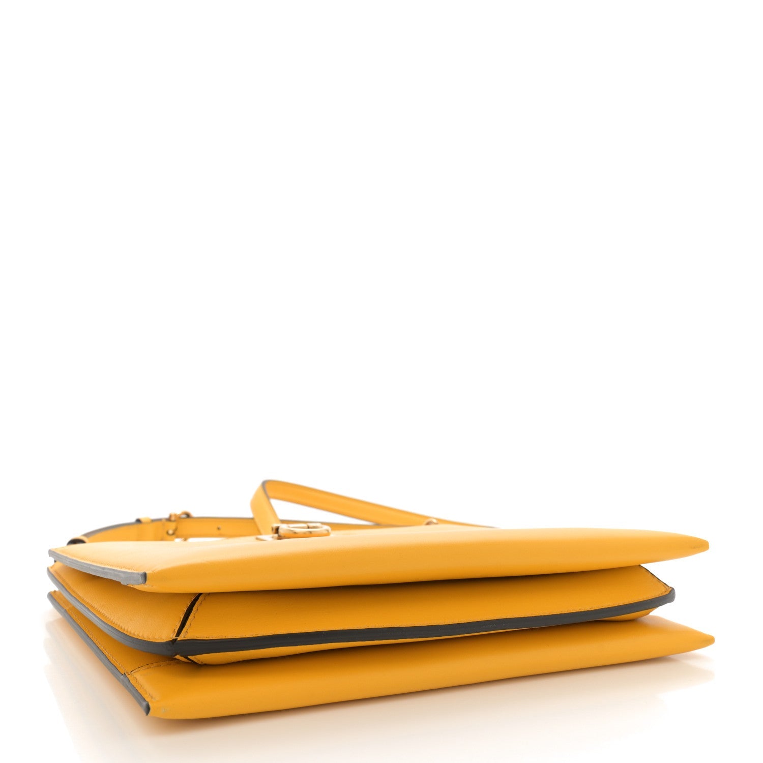 Calfskin Trifolio Crossbody Bag Sunshine