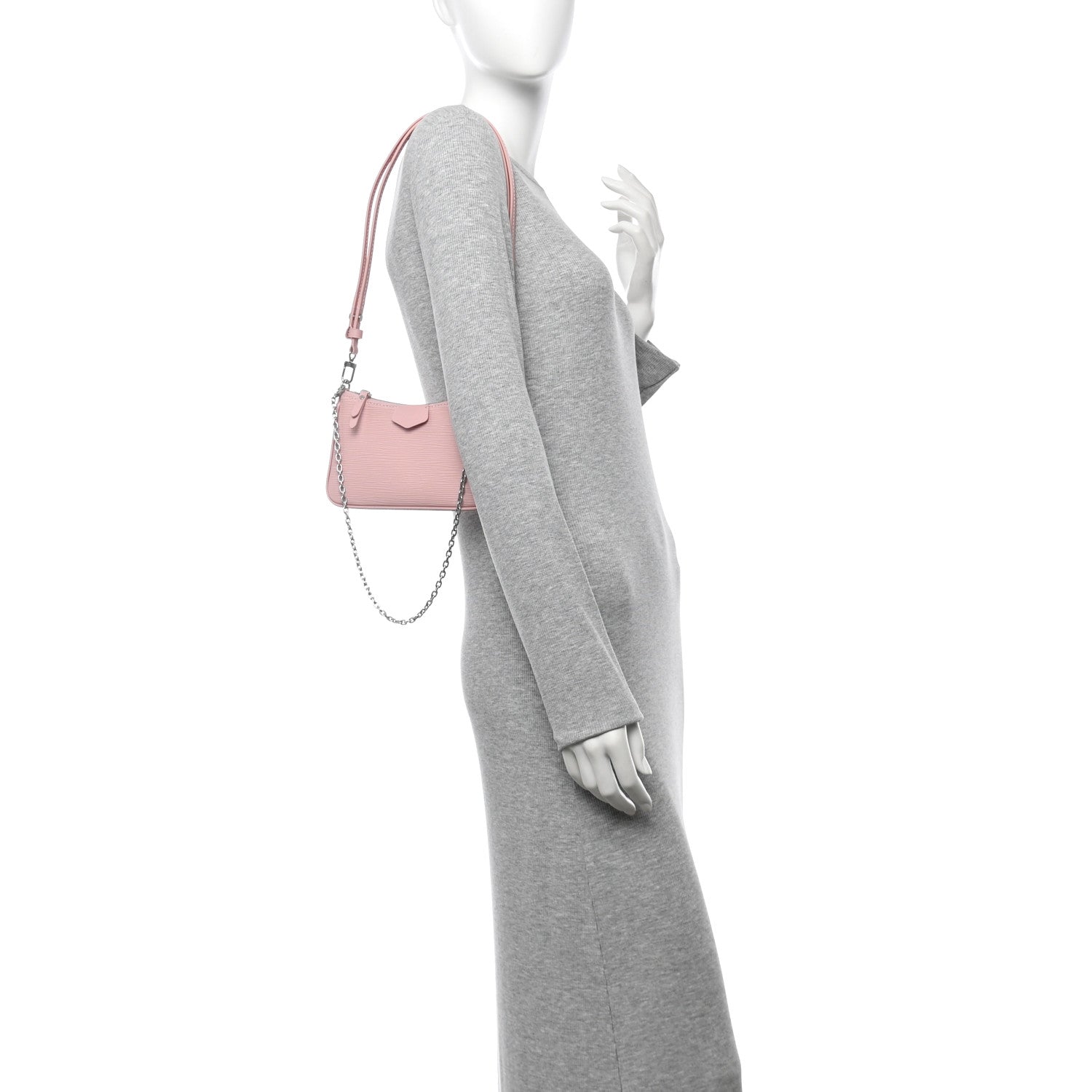 Epi Easy Pouch On Strap Rose Ballerine