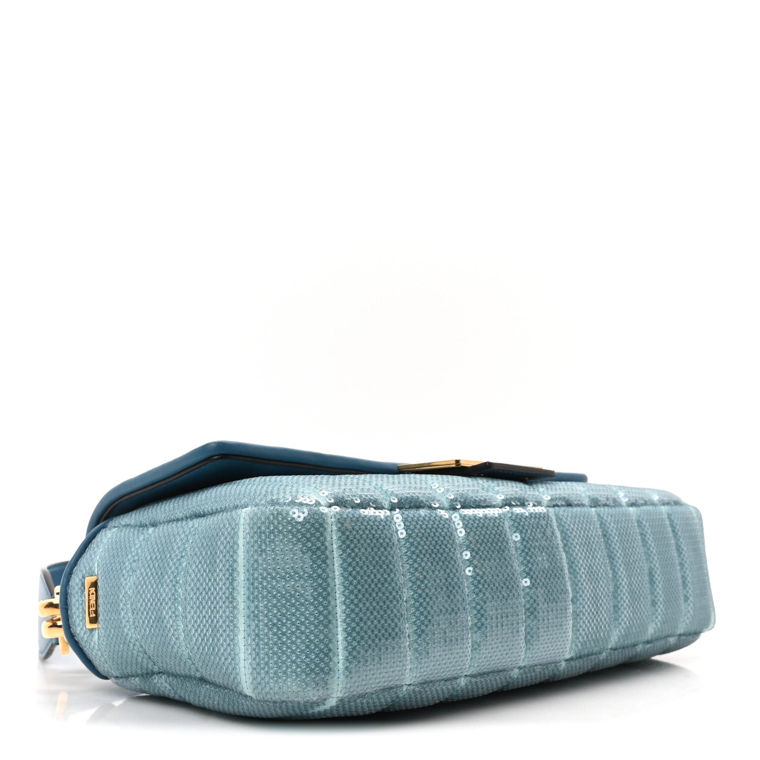 Satin Vitello King Sequin Baguette Blue