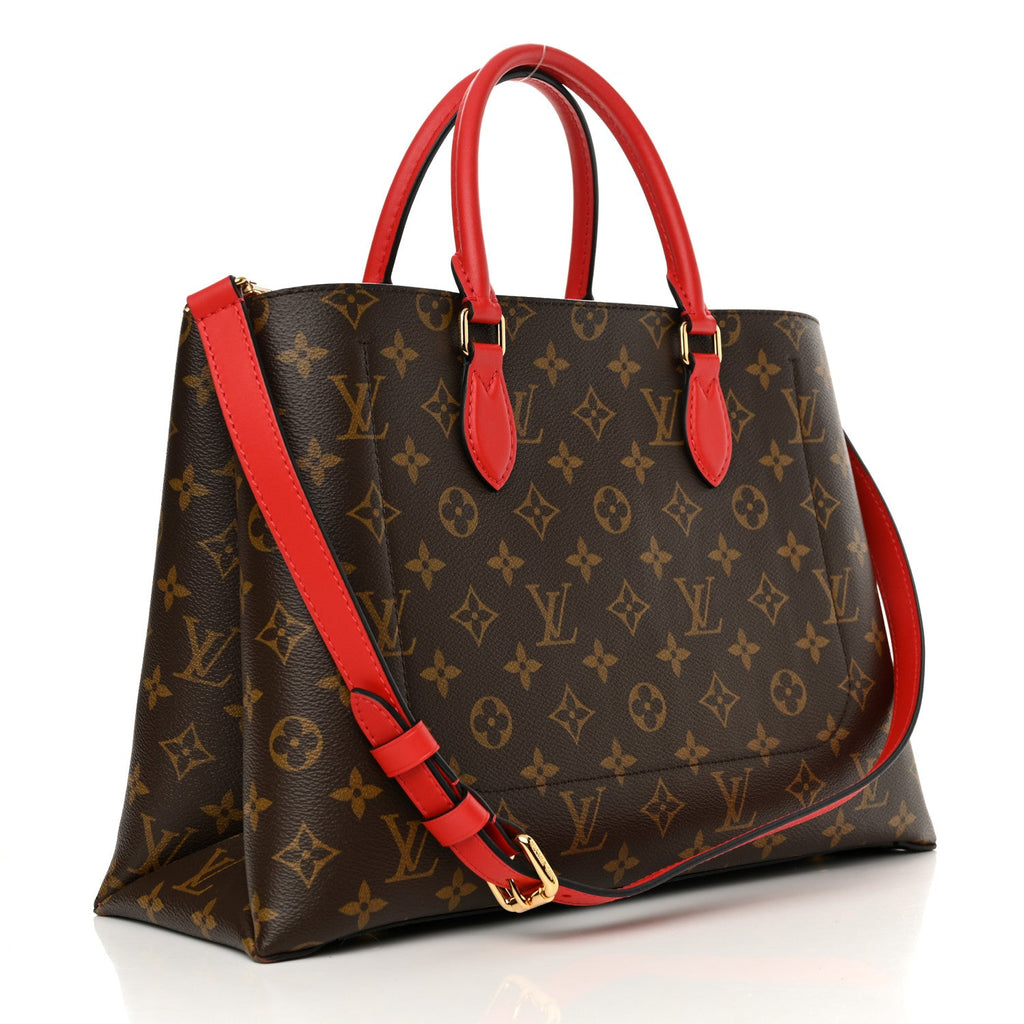 Monogram Flower Tote Coquelicot