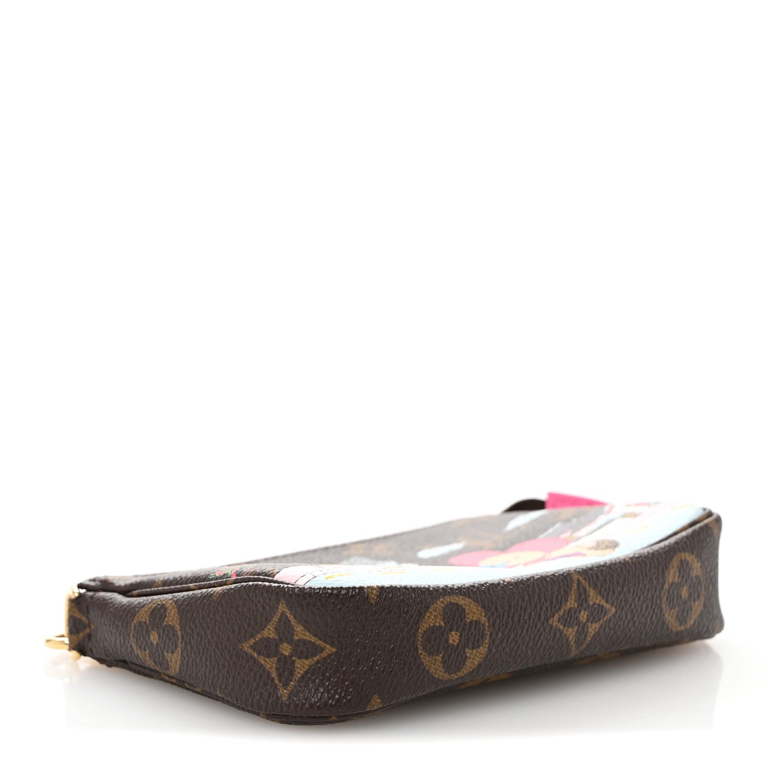 Monogram 2022 Christmas Animation Seoul Mini Pochette Accessories Fuchsia