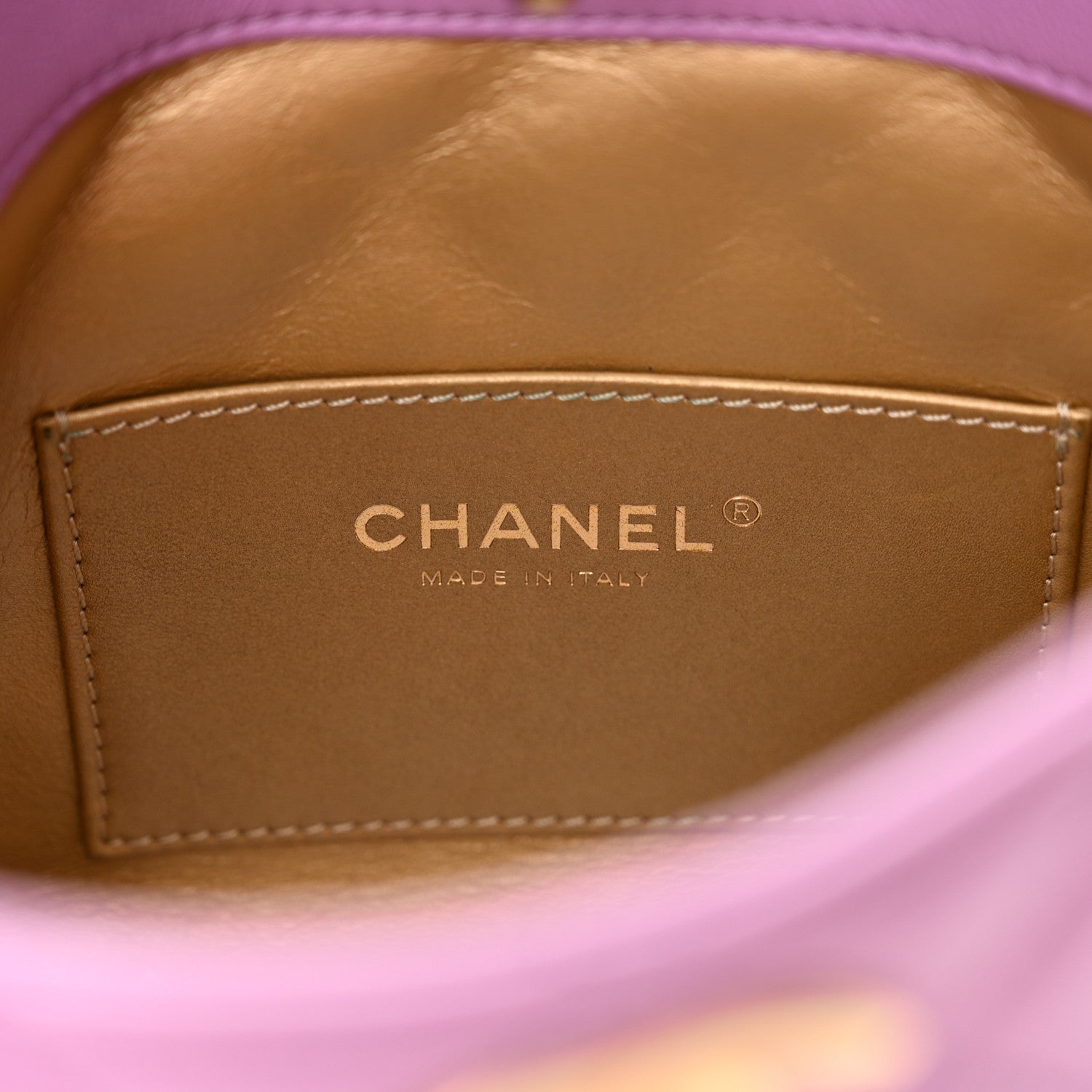 Lambskin Quilted Small Pearl Crush Hobo Purple