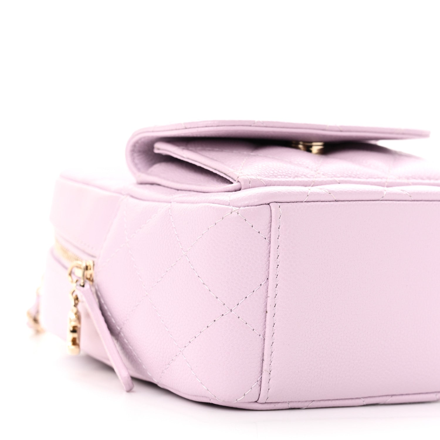 Caviar Quilted CC Mini Classic Backpack Light Purple