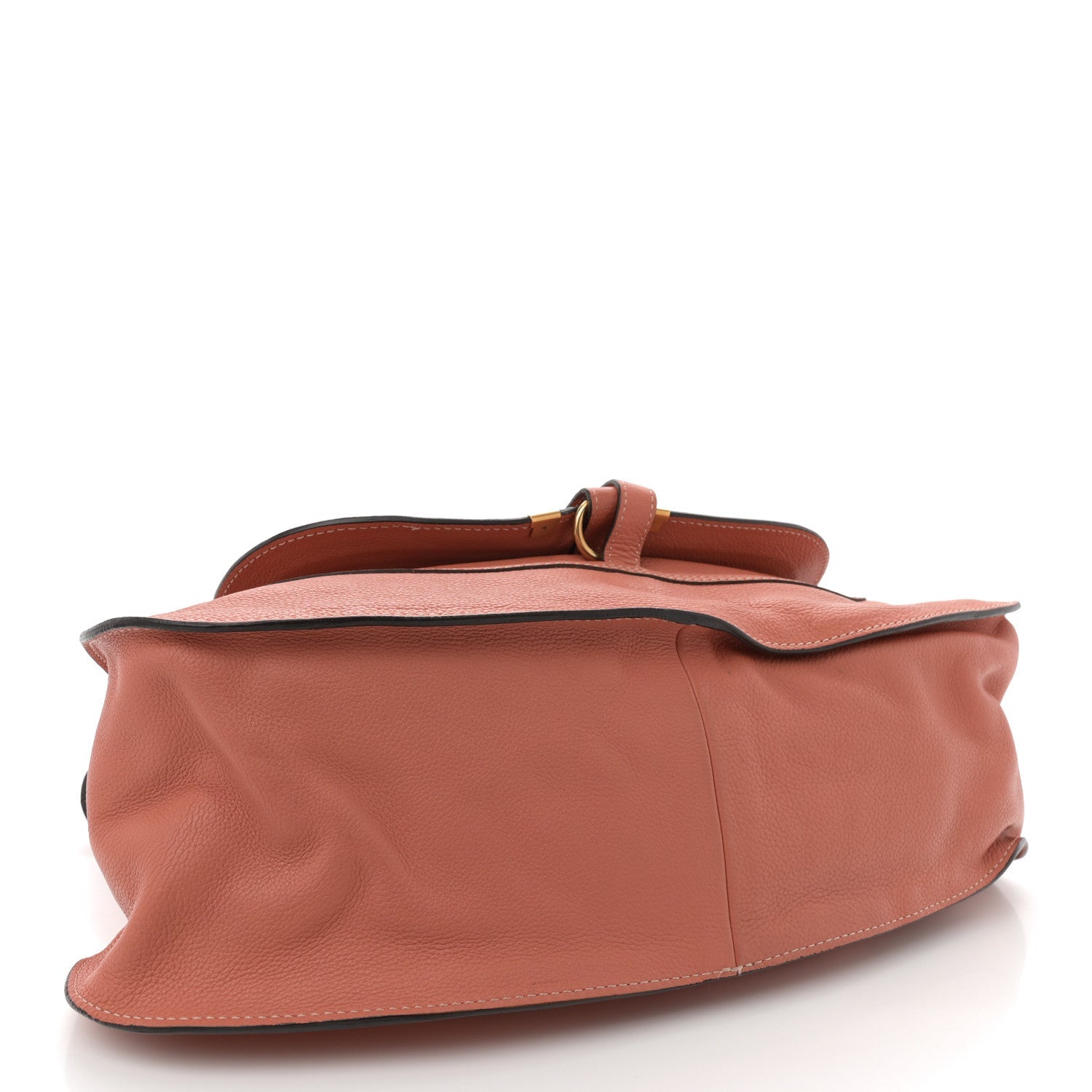 Calfskin Large Marcie Satchel Coral