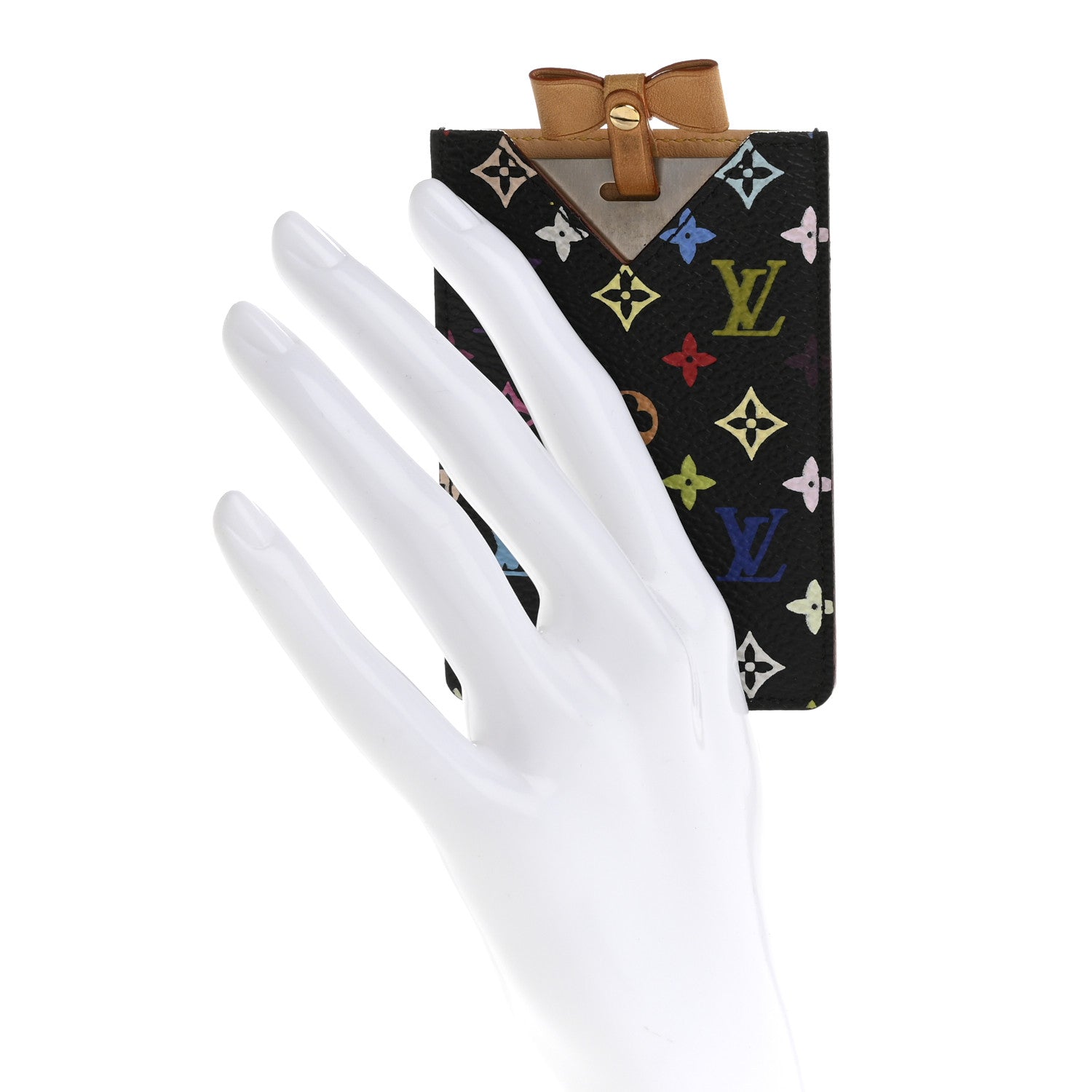 Monogram Multicolor Mirror and Case Pouch Black
