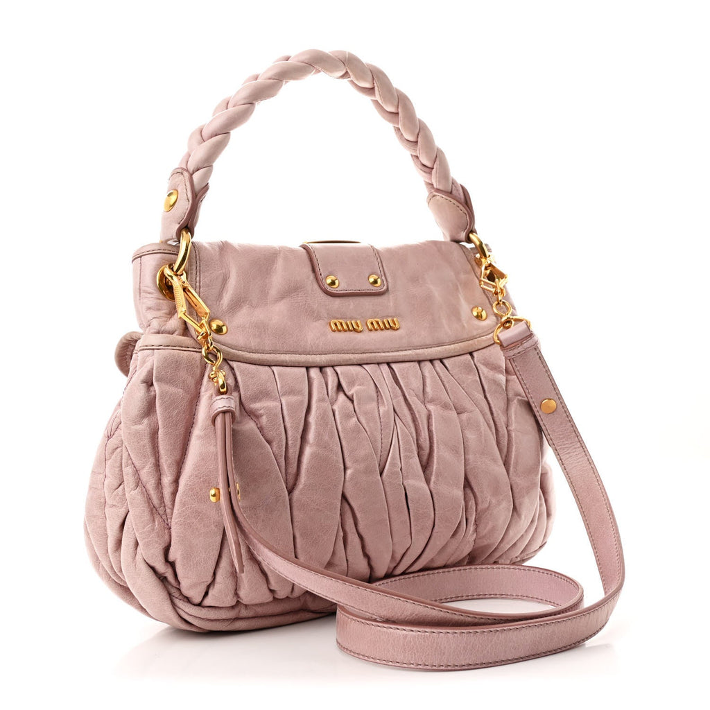 Nappa Matelasse Top Handle Tote Mughetto