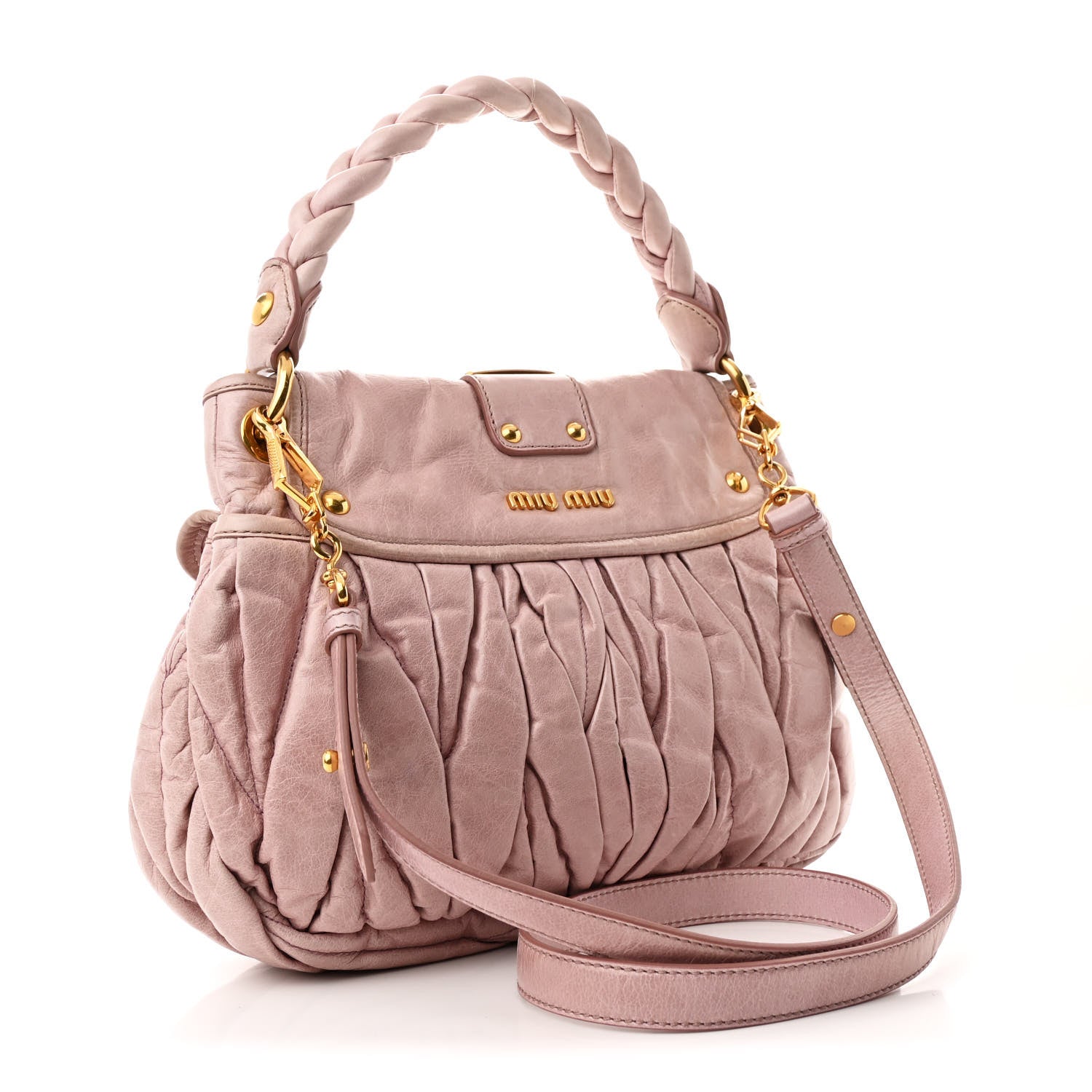 Nappa Matelasse Top Handle Tote Mughetto