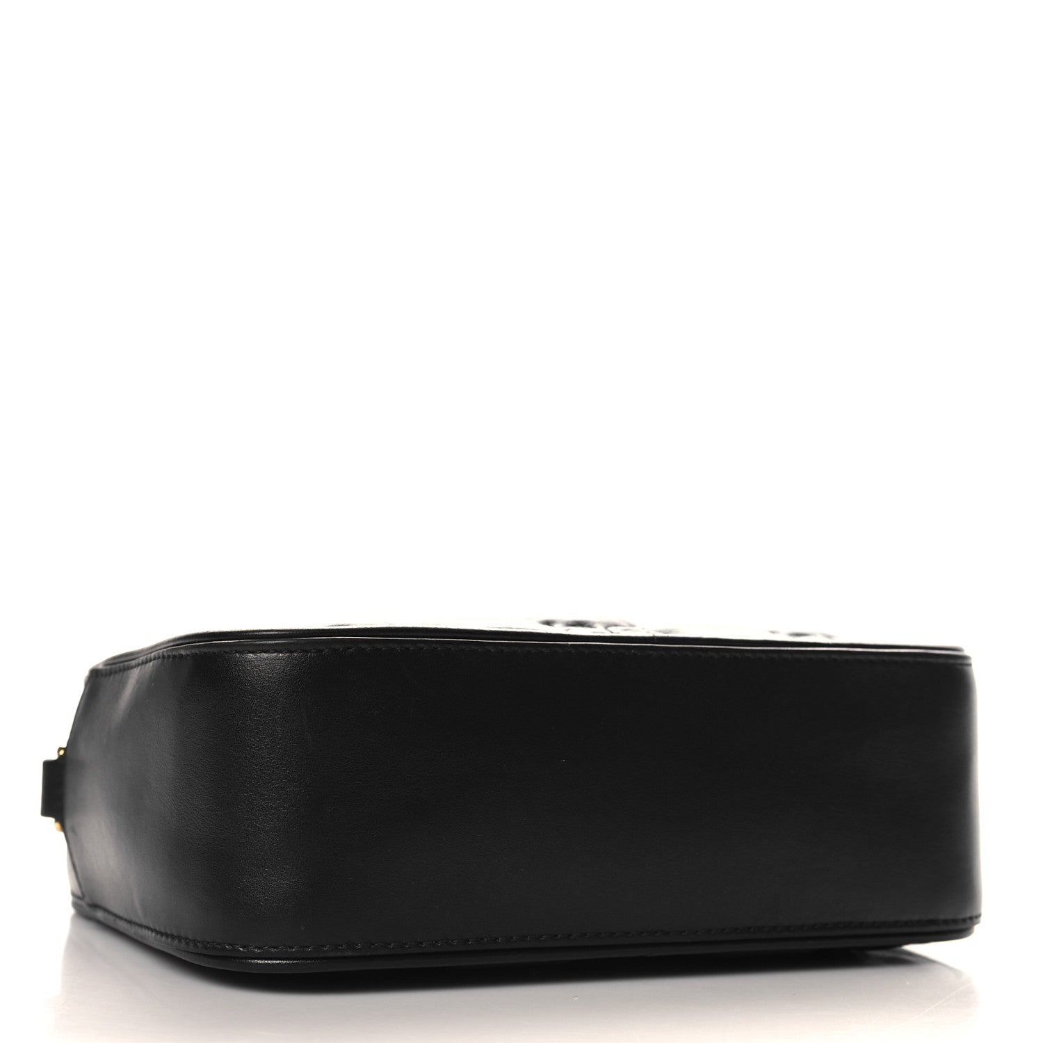Calfskin GG Matelasse Shoulder Bag Black Natural
